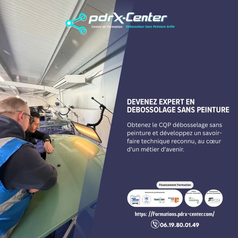 FORMATION DÉBOSSELAGE SANS PEINTURE CPF NANTES région Pays de la Loire